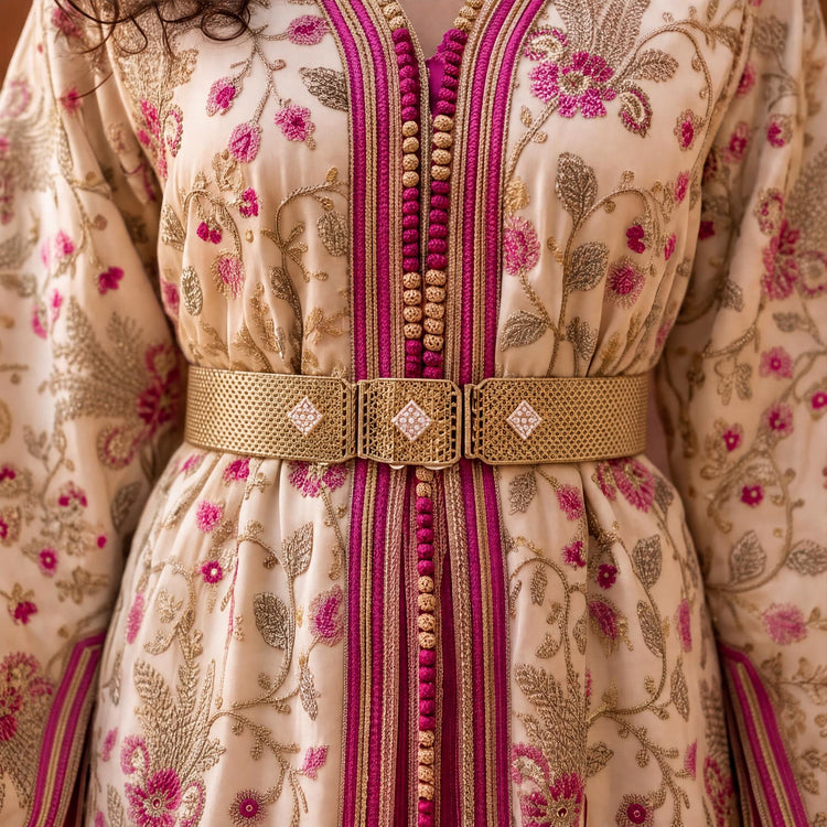 Handmade Moroccan Embroidered Kaftan