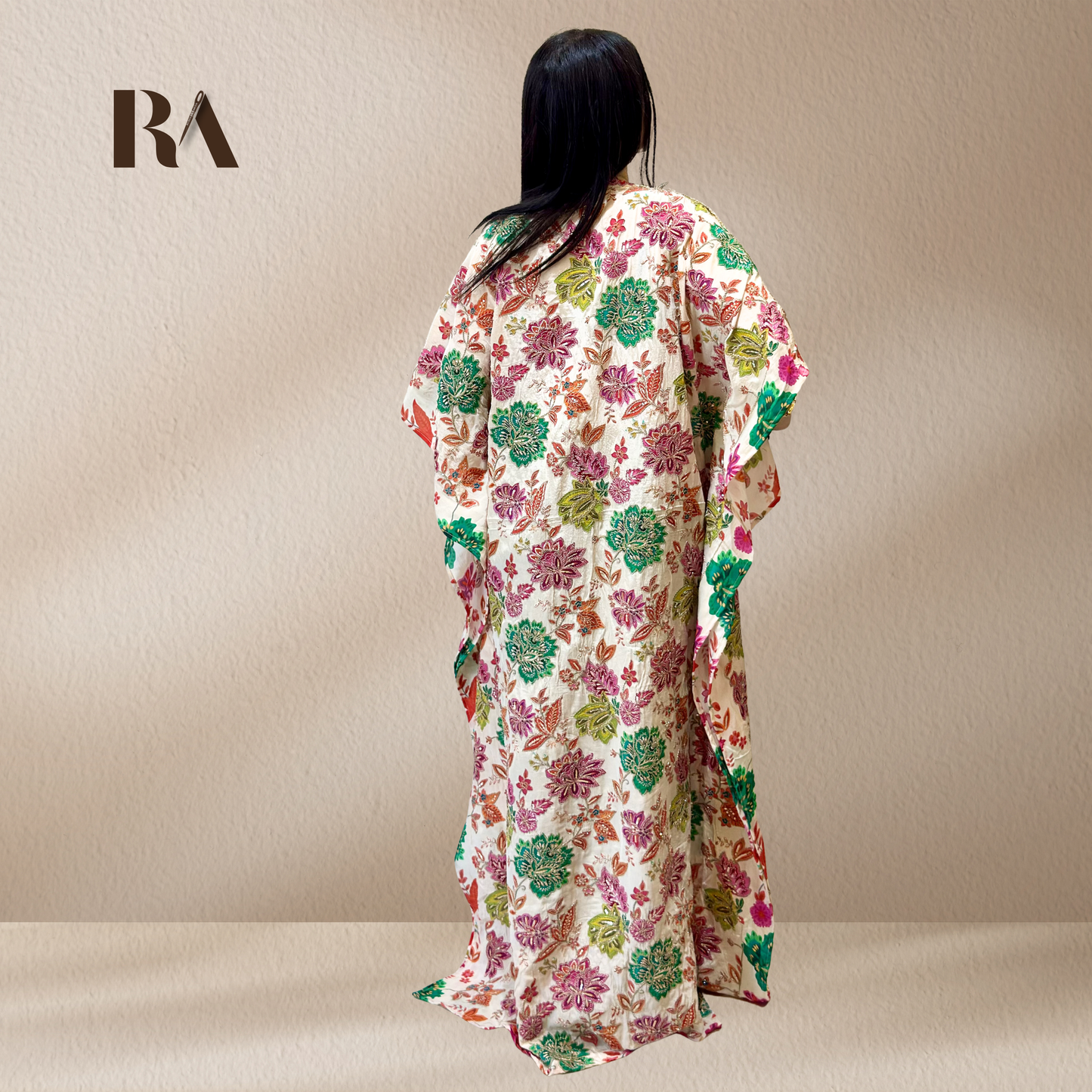 High-quality textured grain of luxury natural crepe fabric
