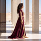 Maroon Marrakech Kaftan | Handmade Moroccan Embroidered Kaftan